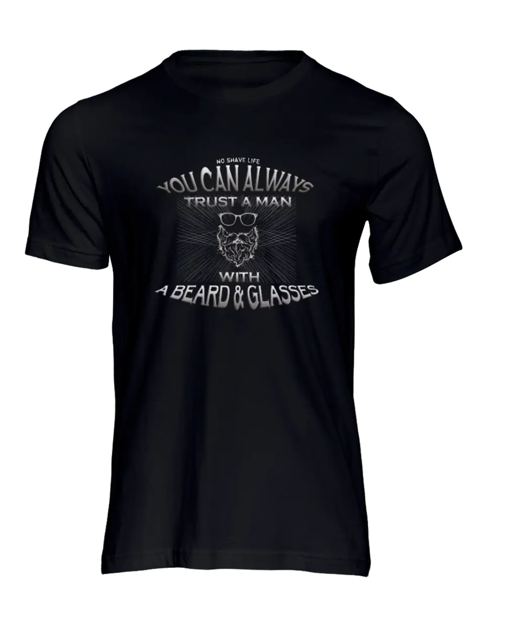 Beard & Glasses Black Men's T-Shirt|T-Shirt