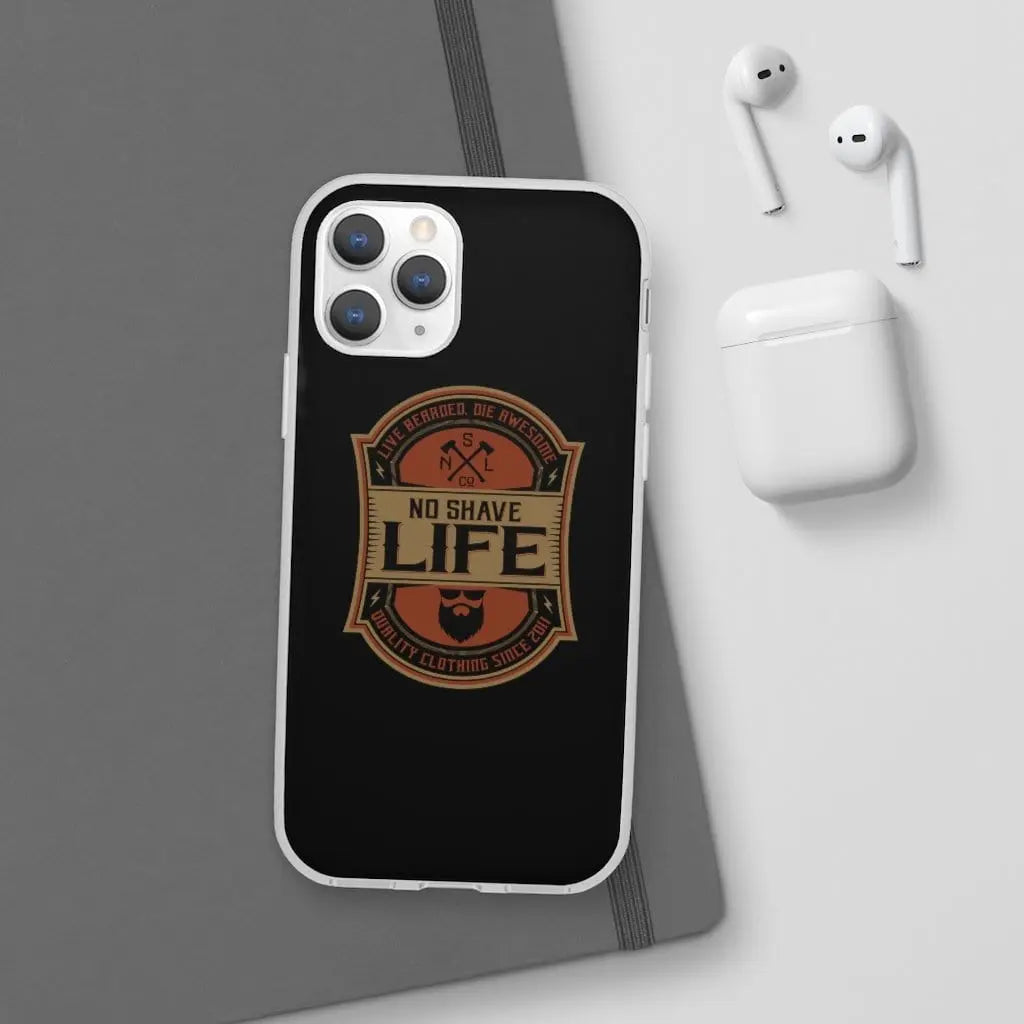 Live Bearded, Die Awesome Black Durable Phone Case|Phone Case