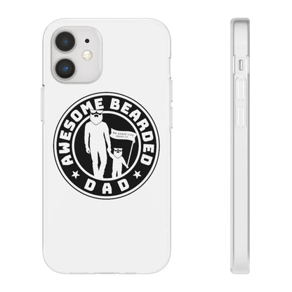 AWESOME BEARDED DAD White Durable Phone Case|Phone Case