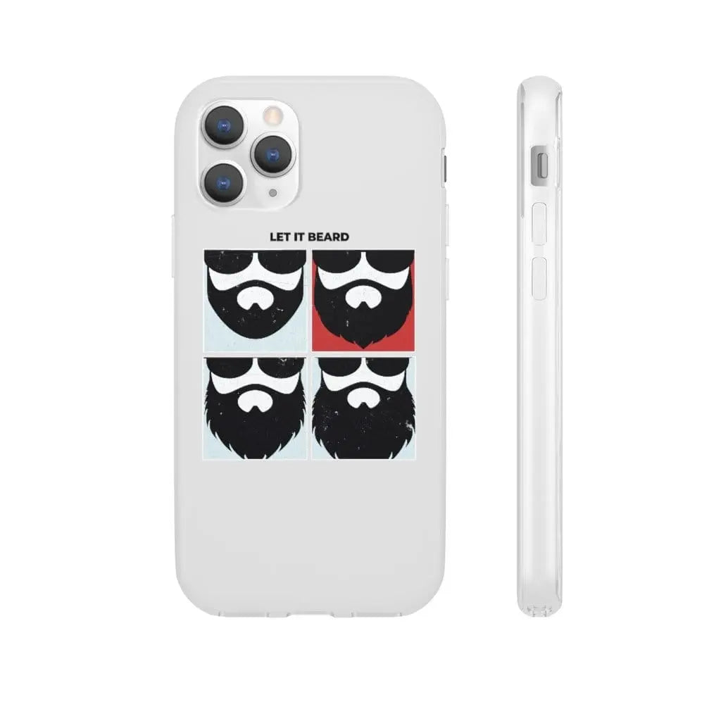 Let it Beard White Durable Phone Case|Phone Case