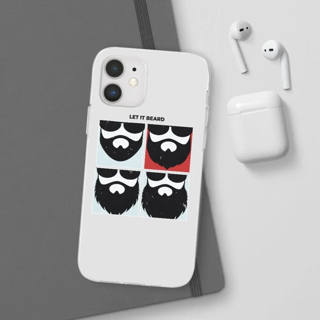 Let it Beard White Durable Phone Case|Phone Case