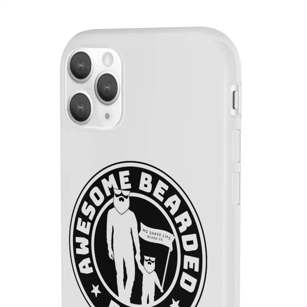 AWESOME BEARDED DAD White Durable Phone Case|Phone Case