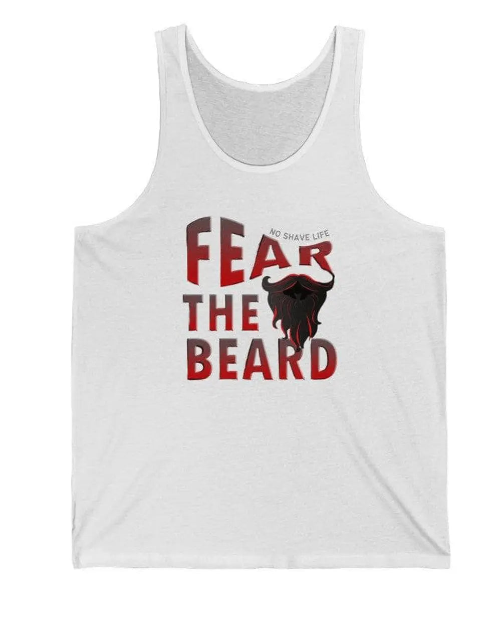 Fear the Beard White Men's Tank Top|Mens Tank Top