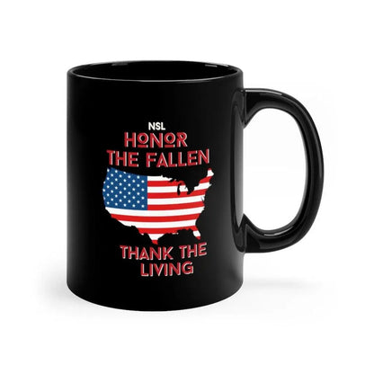 Honor the Fallen Black Ceramic Coffee Mug|Mug