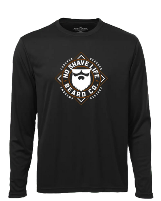 Forever Bearded NSL Black Long Sleeve Shirt|Long Sleeve Shirt