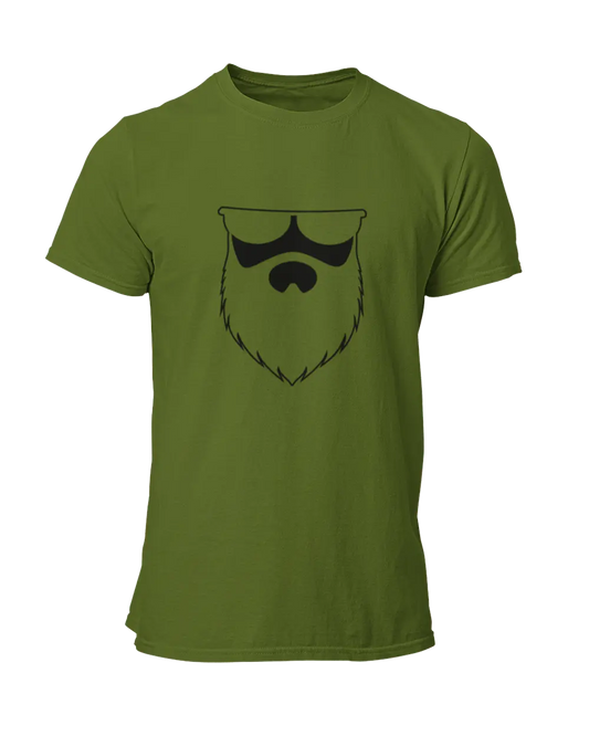 OG No Shave Life Reversed Army Green T-Shirt|T-Shirt