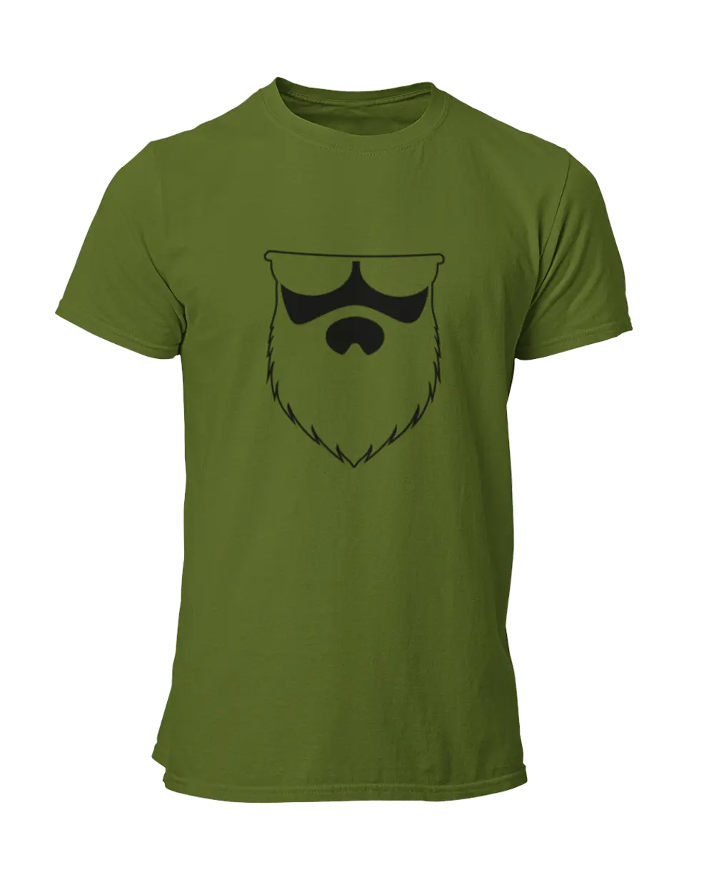 OG No Shave Life Reversed Army Green T-Shirt|T-Shirt