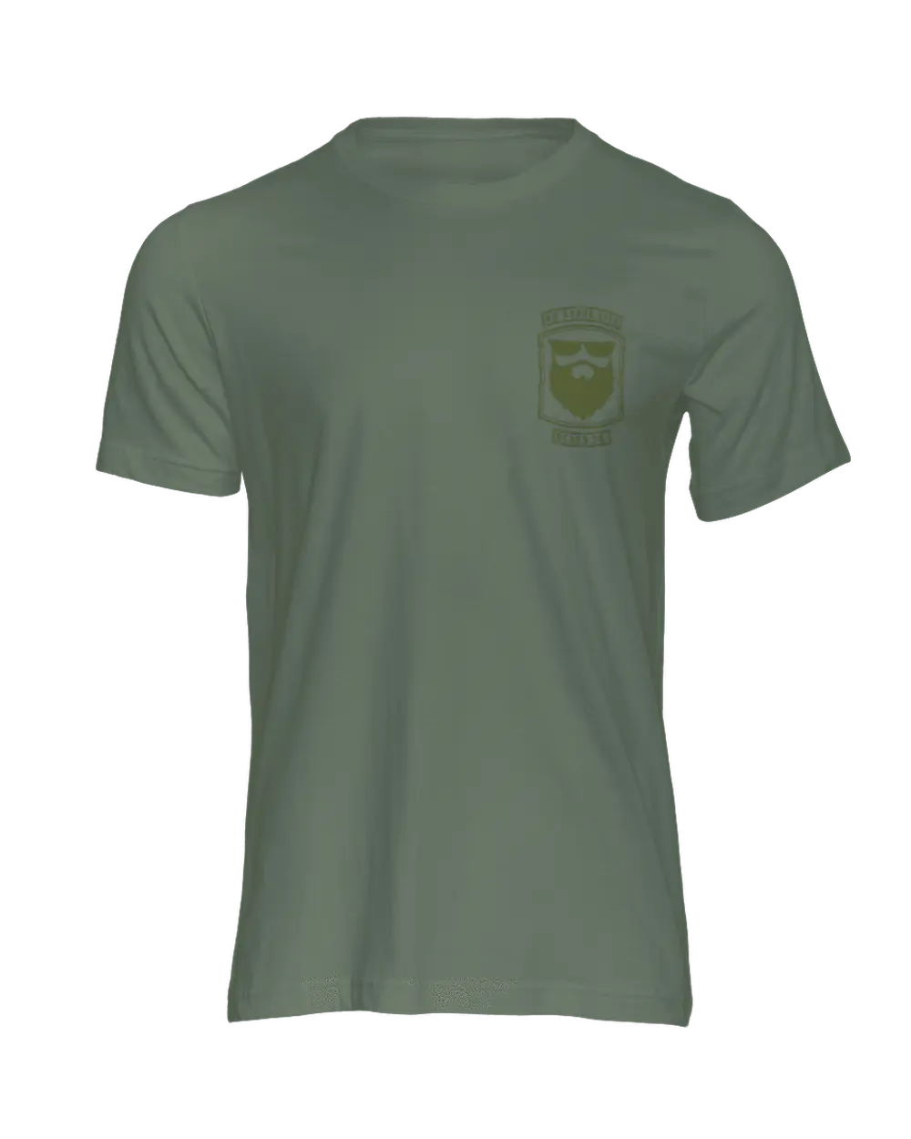 ENEMY OF THE SHAVE  Military Green T-Shirt|T-Shirt