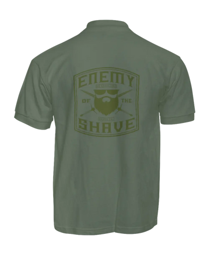 ENEMY OF THE SHAVE  Military Green T-Shirt|T-Shirt