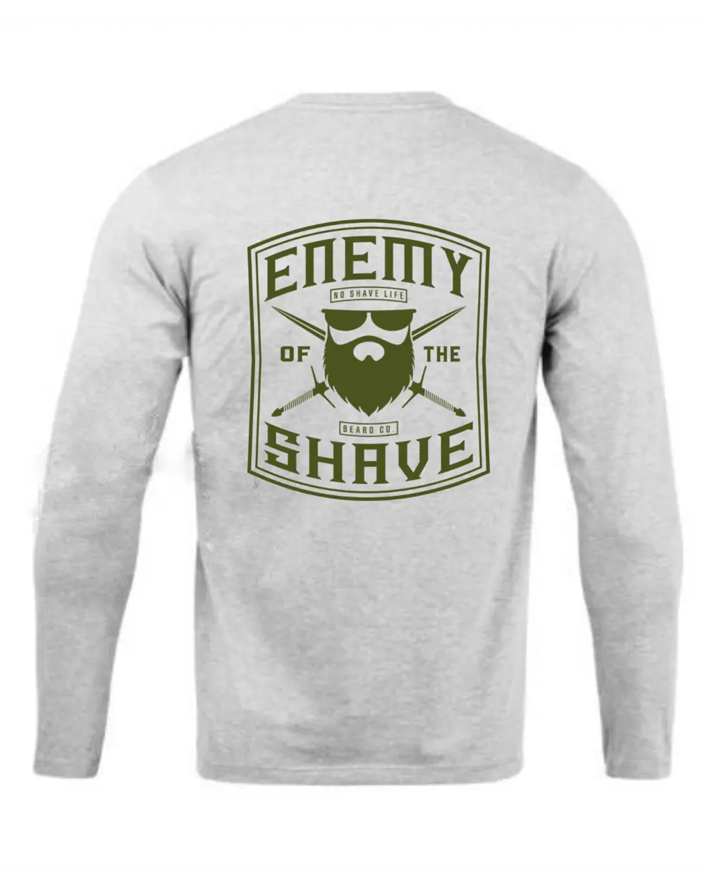 Enemy of the Shave Grey Long Sleeve Shirt|Long Sleeve Shirt