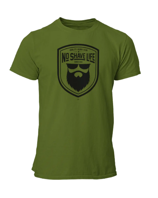 Beard Gear Shield Army Green Men's T-Shirt|T-Shirt