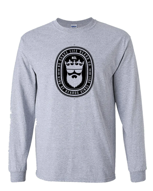 King of Beards NSL Grey Long Sleeve Shirt|Long Sleeve Shirt