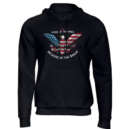 Home of the Free Black Men's Hoodie|Hoodie