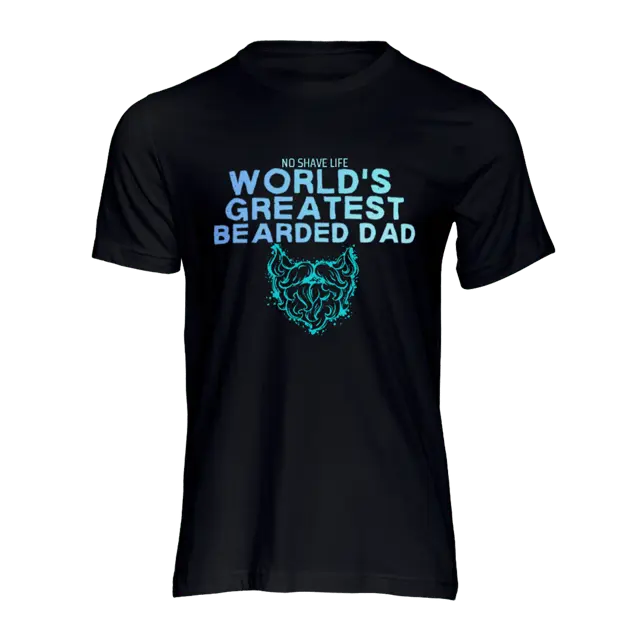 Camiseta negra para hombre con la barba mas grande del mundo mejora tu genialidad
