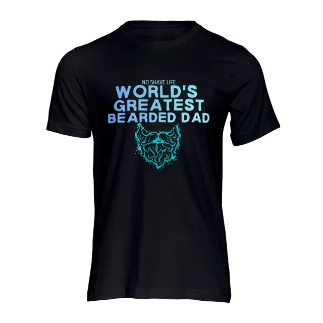 World's Greatest Beard Dad Black Men's T-Shirt|T-Shirt