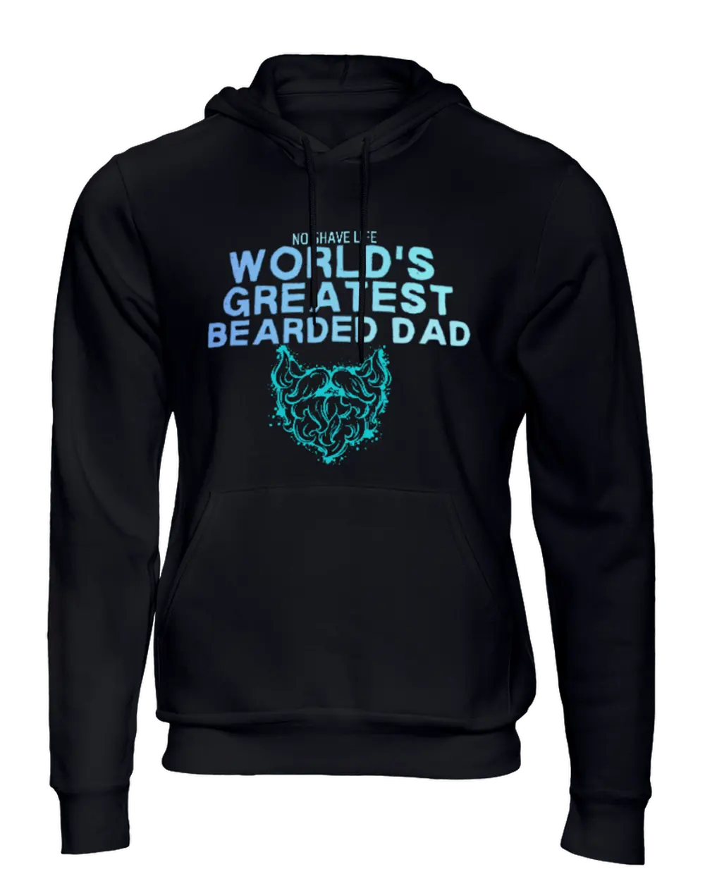 World's Greatest Beard Dad Black Men's Hoodie|Hoodie