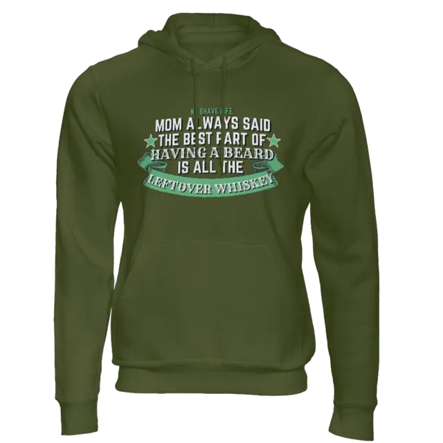 Best Part of Having Beard Military Green Men's Hoodie|Hoodie