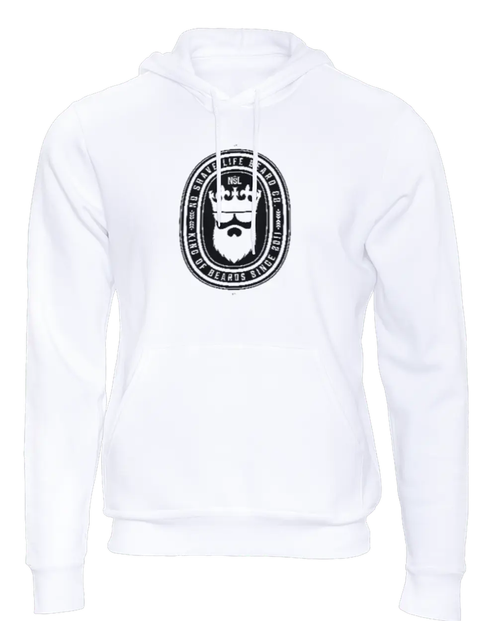 King of Beards NSL White Hoodie|Hoodie