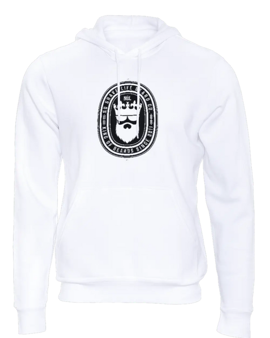 King of Beards NSL White Hoodie|Hoodie