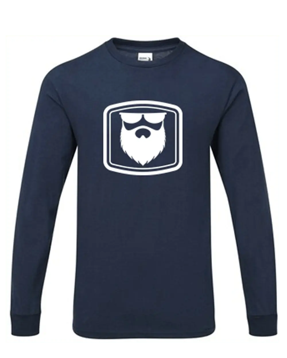 THE OG BEARD 2.0 Navy Blue Long Sleeve Shirt|Long Sleeve Shirt