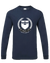 Bearded Victory camisa de manga larga azul marino