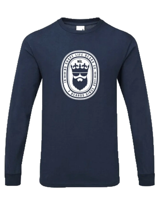 King of Beards NSL Navy Blue Long Sleeve Shirt|Long Sleeve Shirt