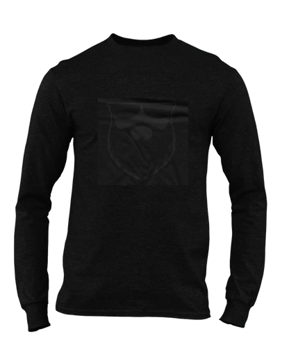 OG No Shave Life Beard Black X Black Long Sleeve|Long Sleeve Shirt