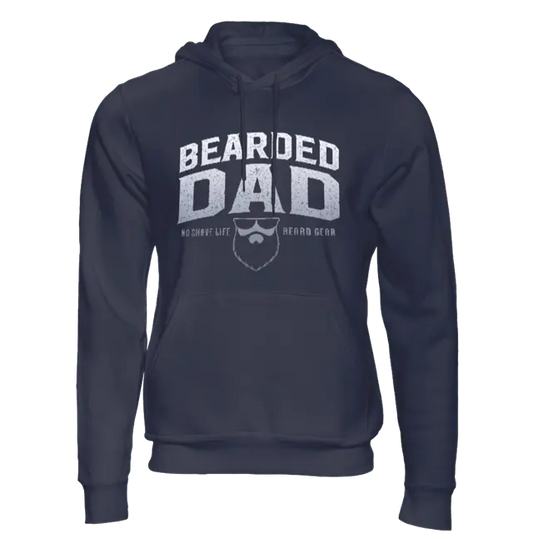 Bearded Dad Navy Blue Men's Hoodie|Hoodie