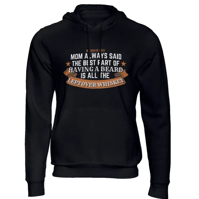 Best Part of Having Beard Black Men's Hoodie|Hoodie