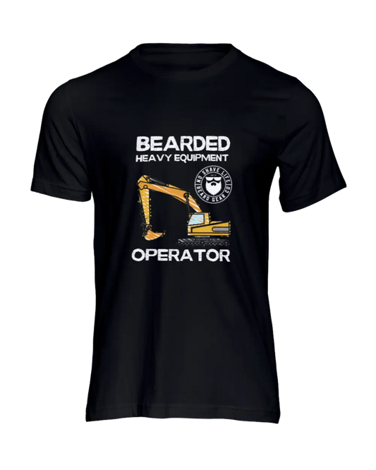 Bearded Operator Black Men's T-Shirt|T-Shirt