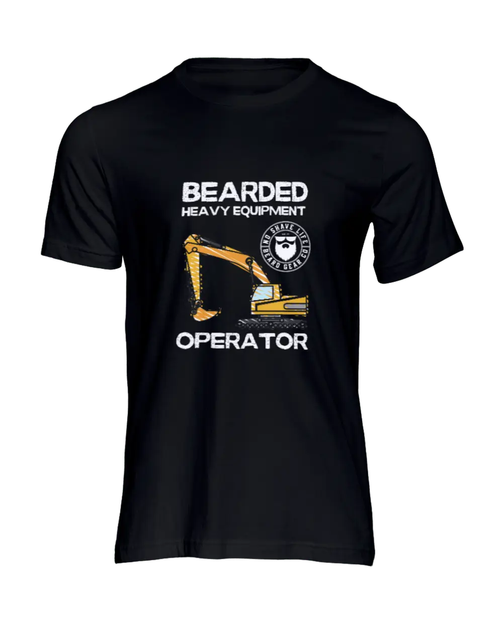 Bearded Operator Black Men's T-Shirt