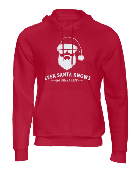 Even Santa Knows Red Hoodie Printify