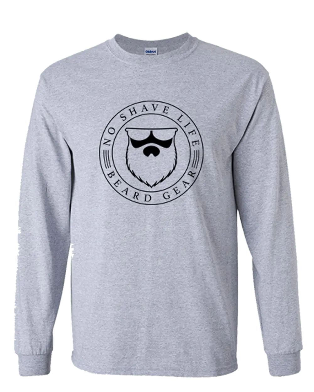 SEAL OF BEARD Grey Long Sleeve Shirt|Long Sleeve Shirt