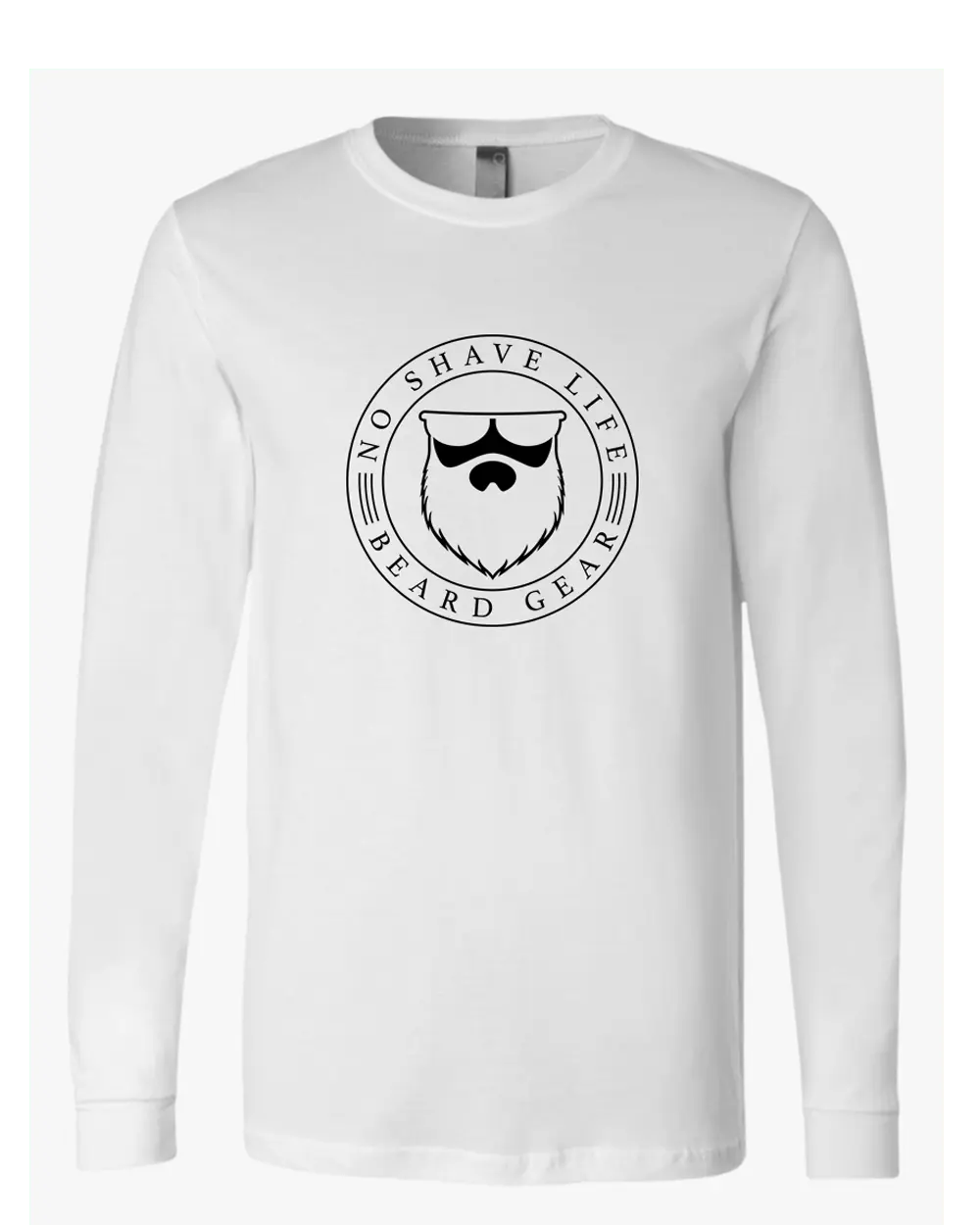 SEAL OF BEARD White Long Sleeve Shirt|Long Sleeve Shirt