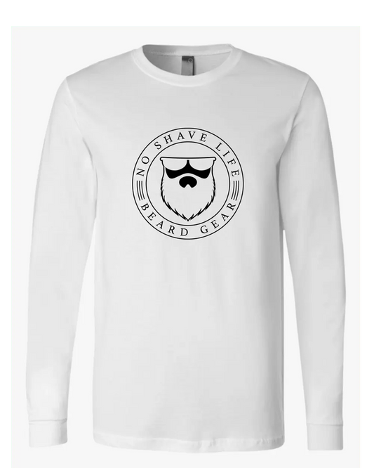 SEAL OF BEARD White Long Sleeve Shirt|Long Sleeve Shirt