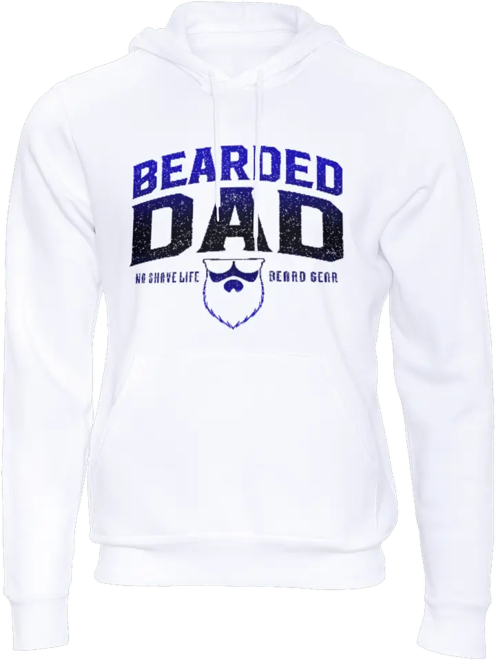 Bearded Dad White Men's Hoodie|Hoodie
