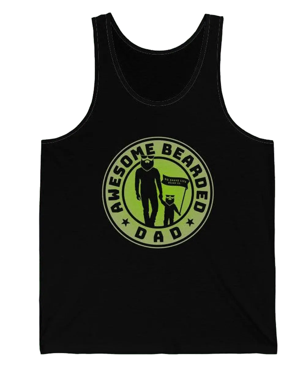 Awesome Bearded Dad Black Men's Tank Top