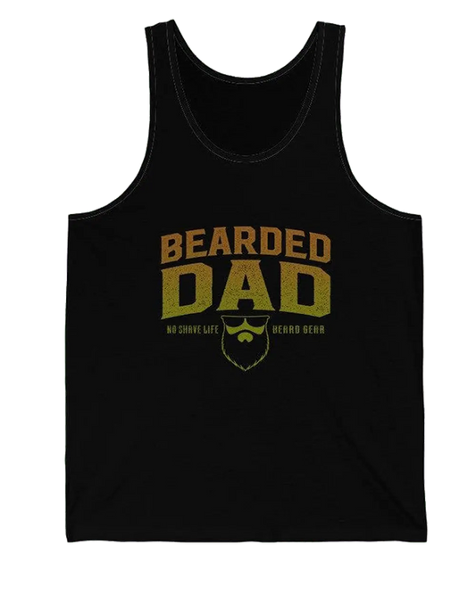 Bearded Dad Black Men's Tank Top|Mens Tank Top