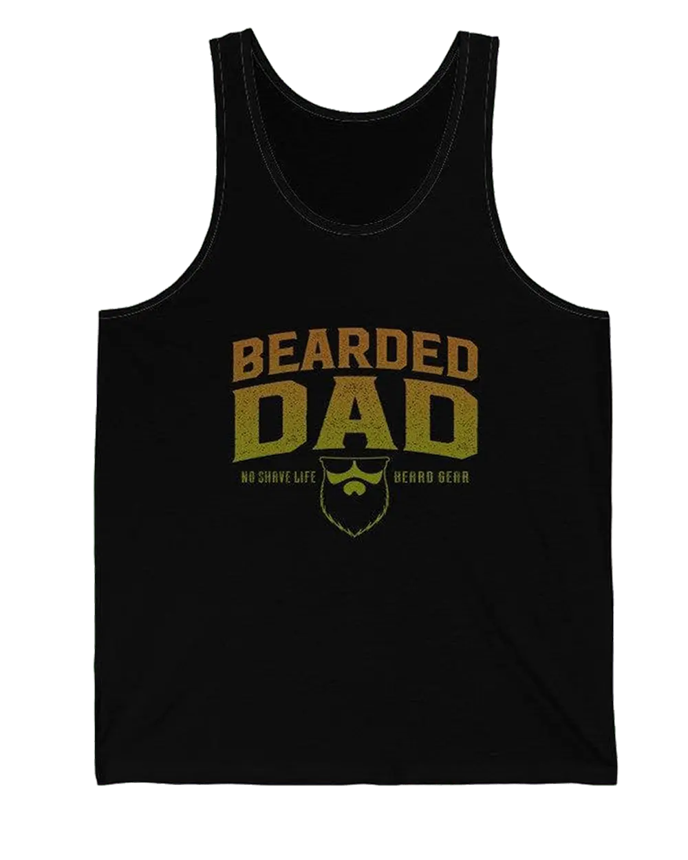 Bearded Dad Black Men's Tank Top|Mens Tank Top