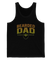 Camiseta sin mangas para hombre con papá barbudo negro|Camiseta sin mangas para hombre