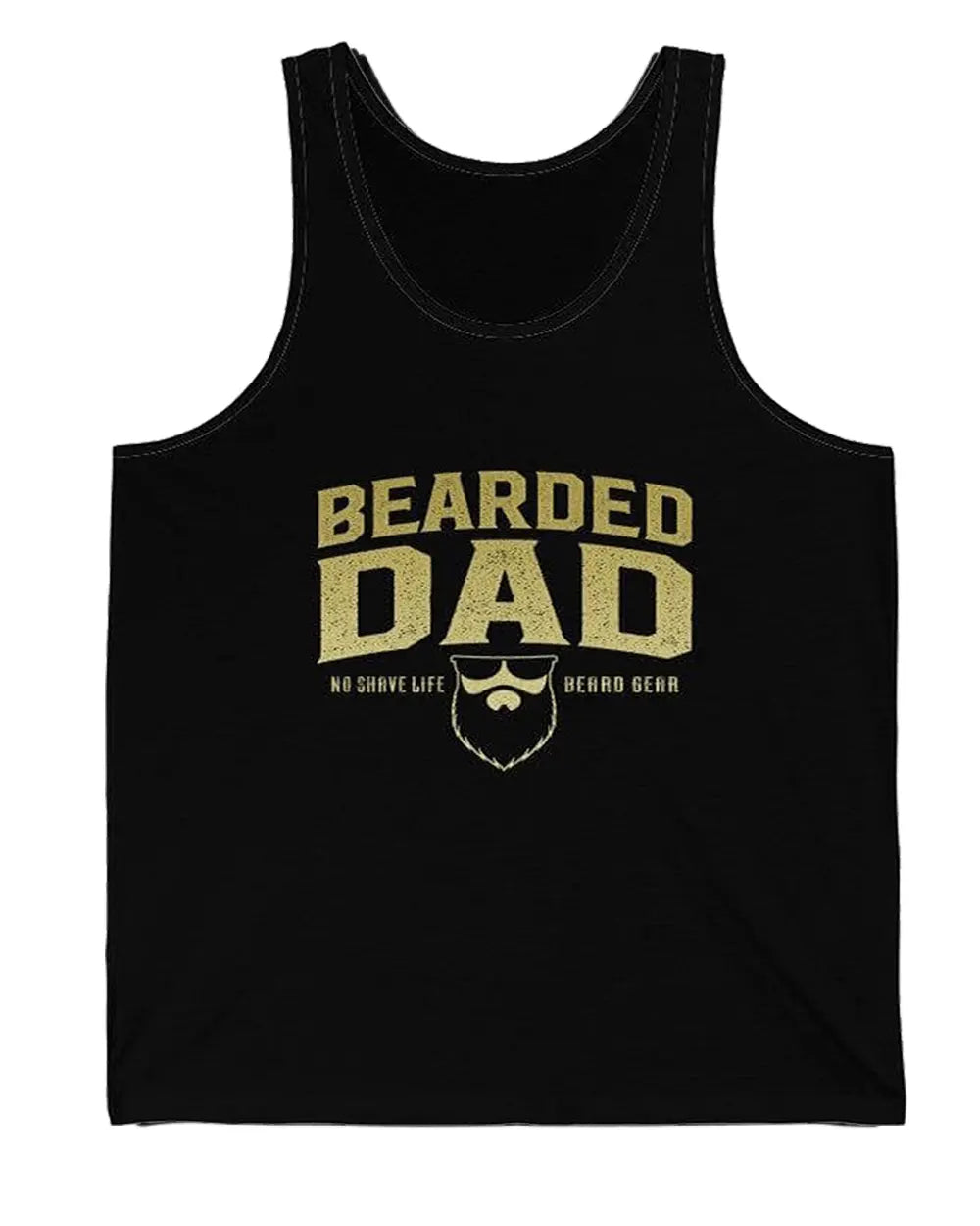 Bearded Dad Black Men's Tank Top|Mens Tank Top