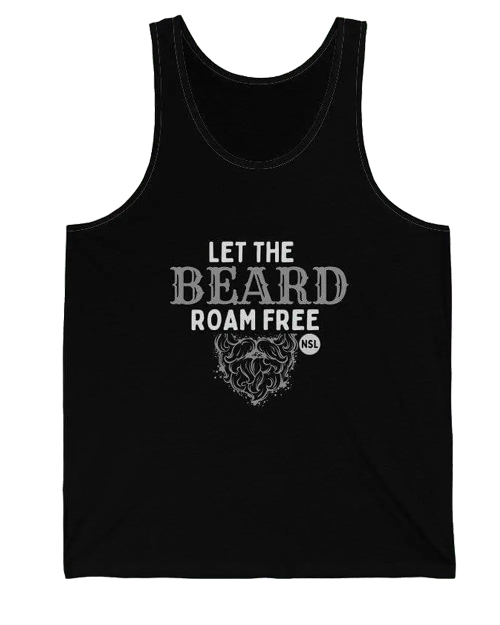 Let the Beard Roam Free Men's Tank Top|Mens Tank Top