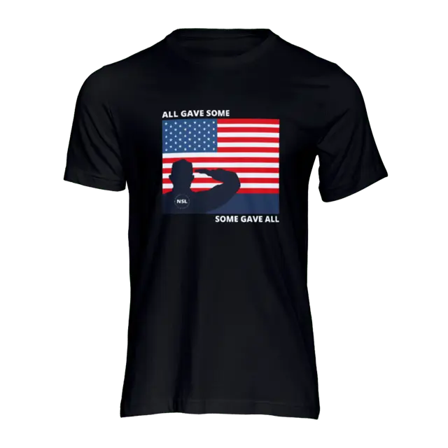 All Gave Some, Some Gave All Black Men's T-Shirt|T-Shirt