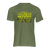 Detrás de cada hombre barbudo Camiseta verde militar para hombre|Camiseta