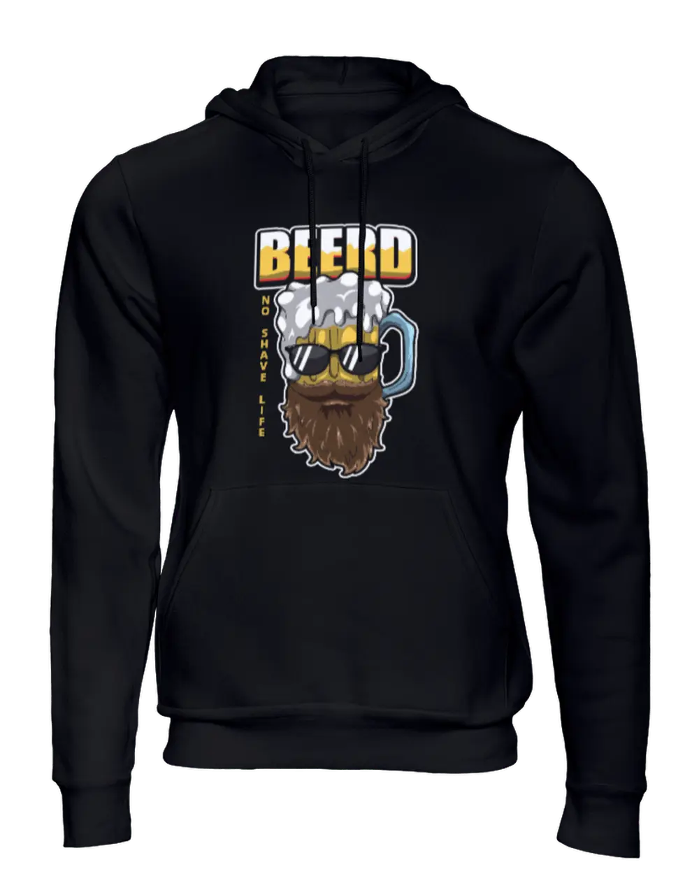 Beerd Black Men's Hoodie|Hoodie