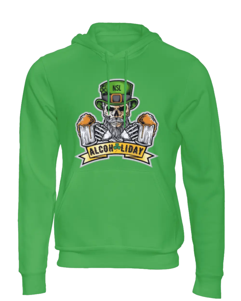 Saint Patrick Bearded Skull Men's Hoodie|Hoodie