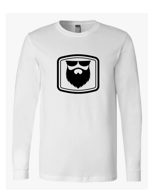 THE OG BEARD 2.0 White Long Sleeve Shirt|Long Sleeve Shirt