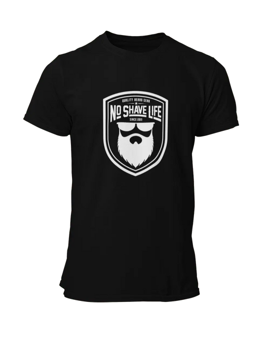 Beard Gear Shield Black Men's T-Shirt Ink & Emblem